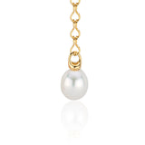 South Sea Pearl Shoulder Duster Earring with 22k Gold Chain