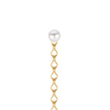 South Sea Pearl Shoulder Duster Earring with 22k Gold Chain