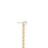South Sea Pearl Shoulder Duster Earring with 22k Gold Chain