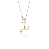 18K Yellow Gold Rain Cloud Pendant Necklace