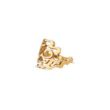 18k Yellow Gold Cloud Motif Ring