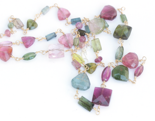 Tourmaline Necklace 18K Yellow Gold