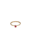 Stackable Bezel Rings with Diamonds, Rubies and Tanzanites in 22k Gold