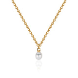 22k Gold South Sea Pearl Necklace with Ancient-Style Hand-Wrought Chain