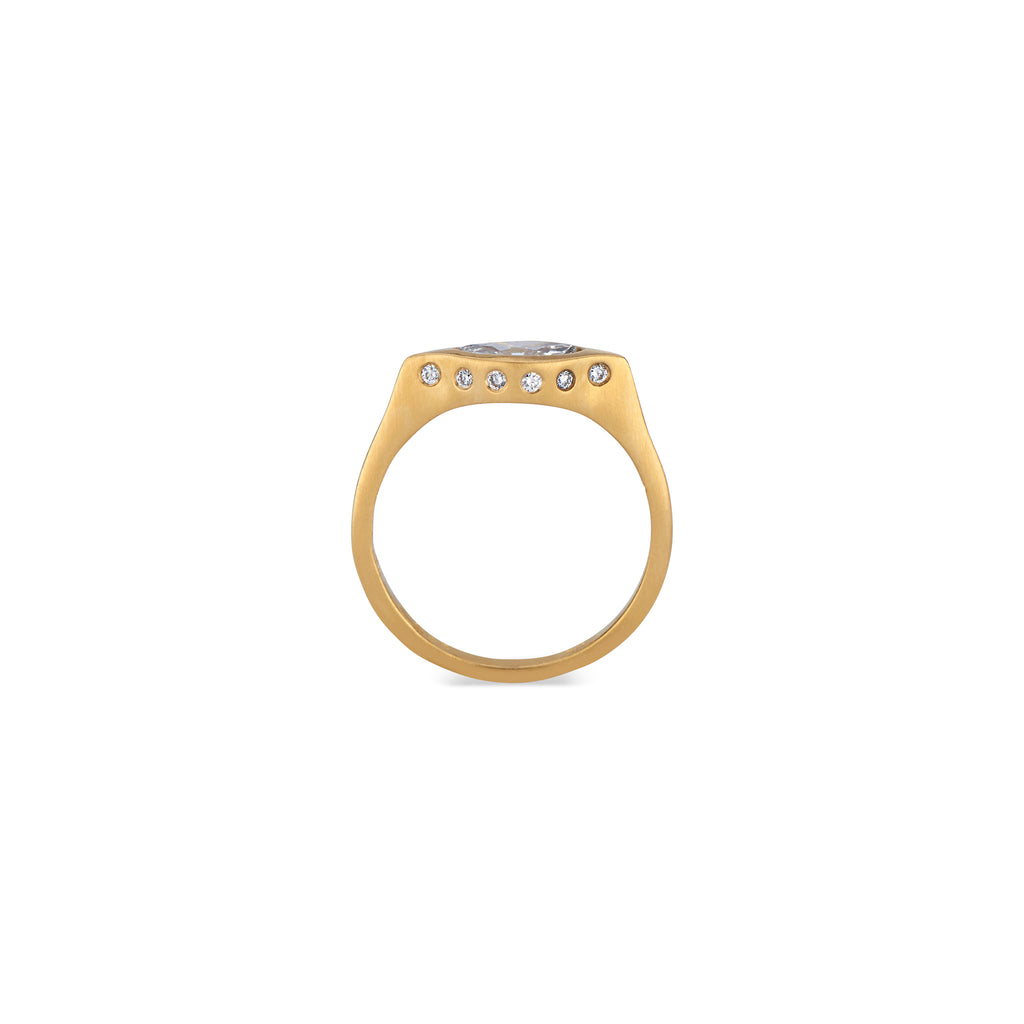 Marquis Diamond Ring 22k Yellow Gold – Forge & Foundry Jewels
